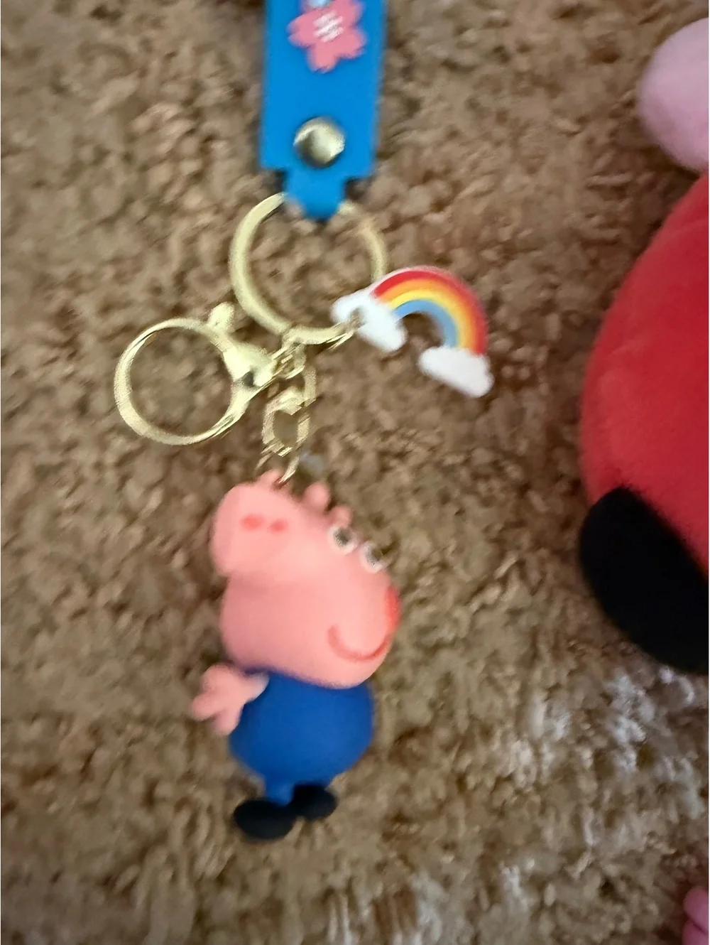 Peppa Pig bundle of 4 keychain plushie George dolls figures